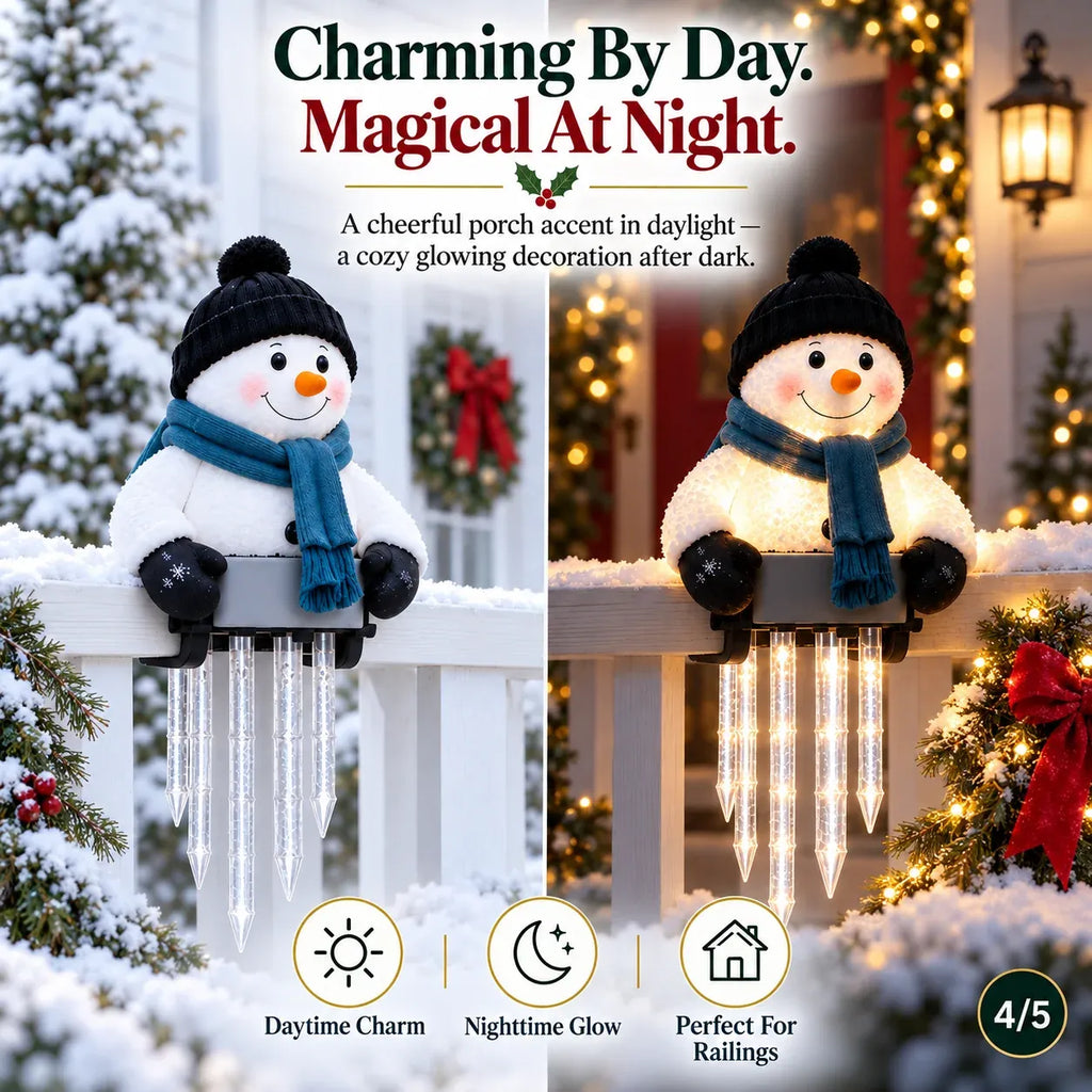 🔥Today 49% OFF🔥☃️WinterGlow Snowman Icicle Light Decor