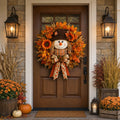 🔥🍁 Fall Favorite – Lighted Scarecrow Front Door Wreath