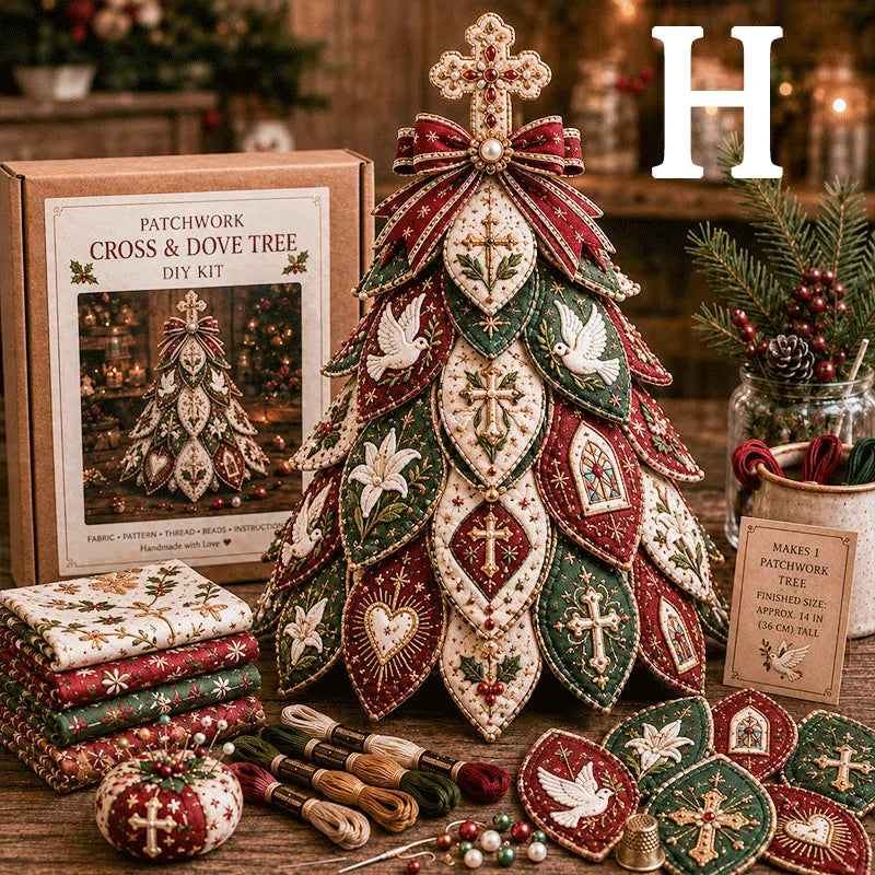🔥49% Off Last Day - BUY 3 GET 1 FREE✝️ Religious-Themed Beaded & Quilted Christmas Tree DIY Kit