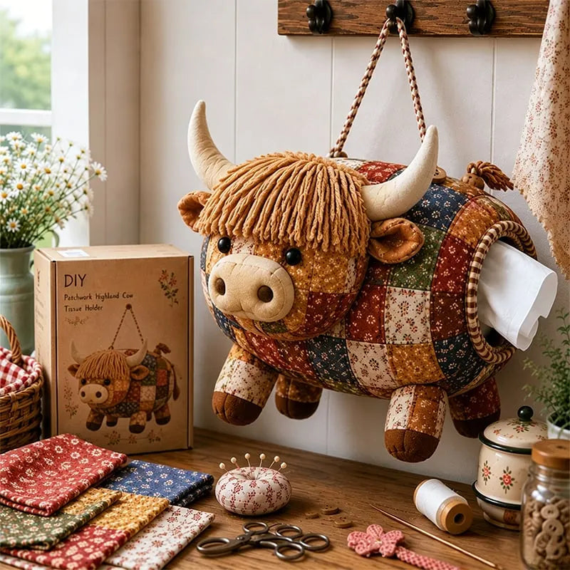 DIY Patchwork Animal Tissue Box