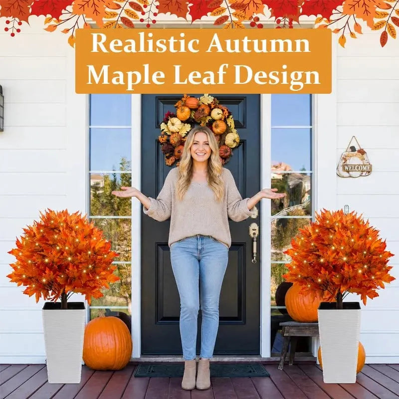 Light-Up Autumn Maple Tree – LED Fall Tree Ornament