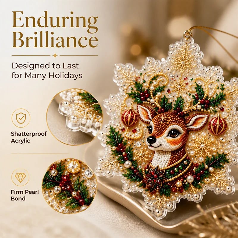 🎄 DIY Diamond Painting Ornaments | Christmas Set
