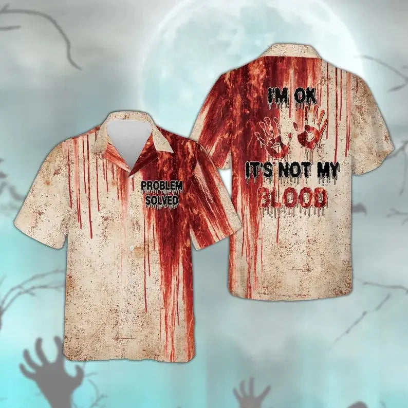 Women's Vintage Halloween Horror Art Shirt
