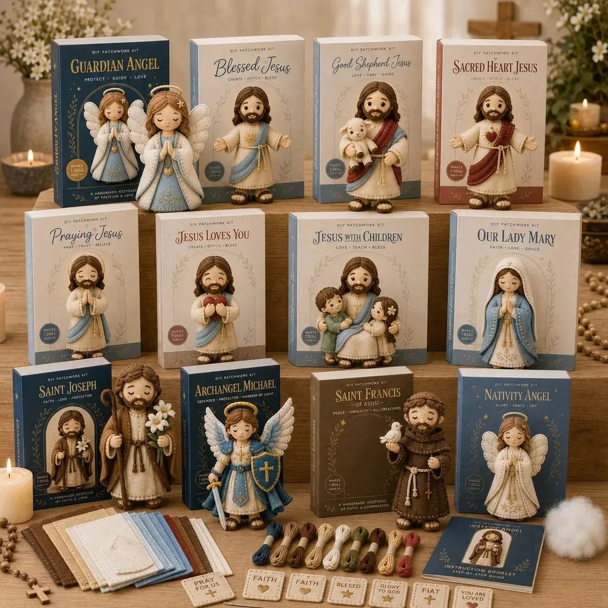 🔥HOT SALE🔥LAST DAY 50% OFF - ✝️ Faith & Blessings DIY Patchwork Kit