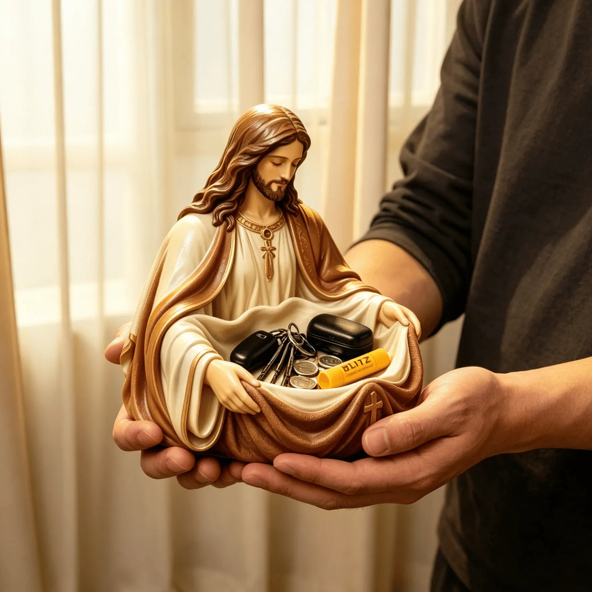 Handmade Jesus Storage Bowl