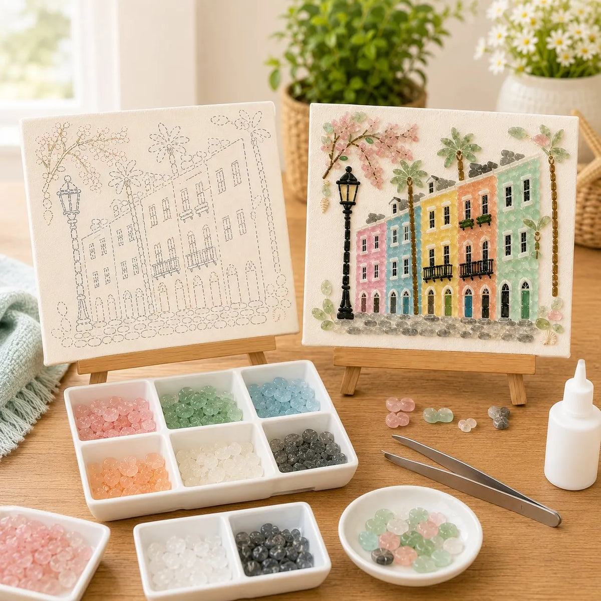 🔥LAST DAY 50% OFF - ✨ Timeless American Destinations Sea Glass Art Kit
