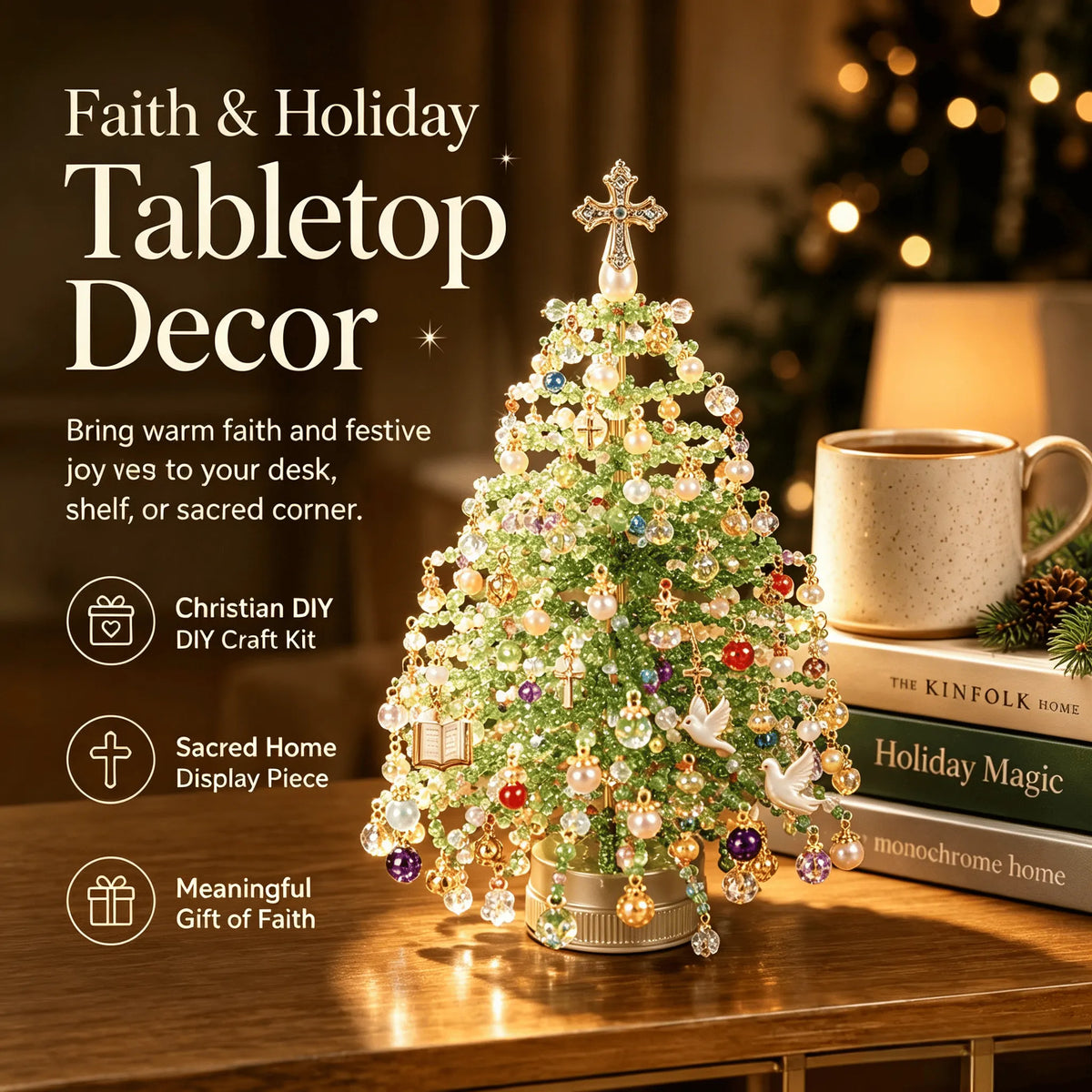 🔥Last Day 49% OFF✨ DIY Beaded Christmas Tree Kit🎅🎄