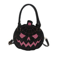 Spooky Jack-O-Lantern Pumpkin Crossbody Bag Novelty Spiderweb Stitching Handbag🎃