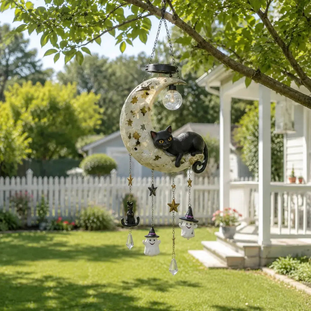 🔥HOT SALE🔥🌙 Every Breeze Carries a Little Halloween Magic——Solar Hanging Lantern for Outdoor Halloween Décor