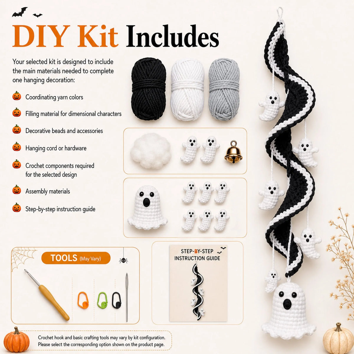 🔥Last Day 50% OFF - 🎃 Enchanted Halloween Crochet Spiral DIY Kit - Buy 2 Get Free Shipping