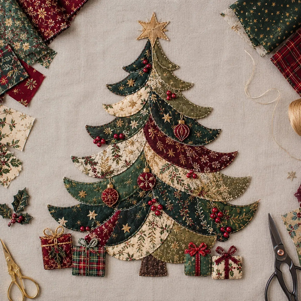 🎄 DIY Christmas Fabric Wall Hanging Kit | Create Your Own Quilted Santa, Angel & More | Cozy Holiday Door Decor for Home & Gift Giving 🎅