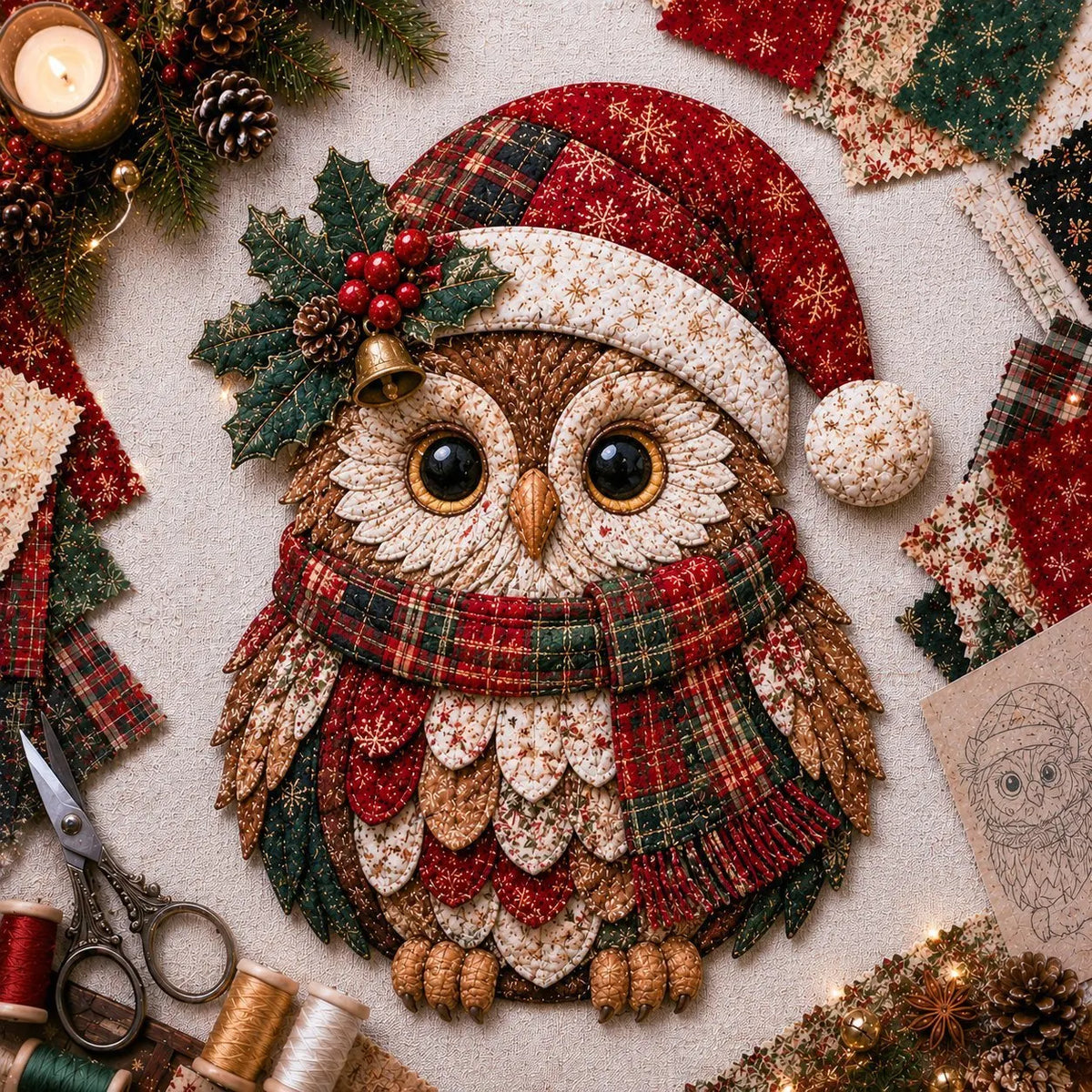 🎄 DIY Christmas Fabric Wall Hanging Kit | Create Your Own Quilted Santa, Angel & More | Cozy Holiday Door Decor for Home & Gift Giving 🎅