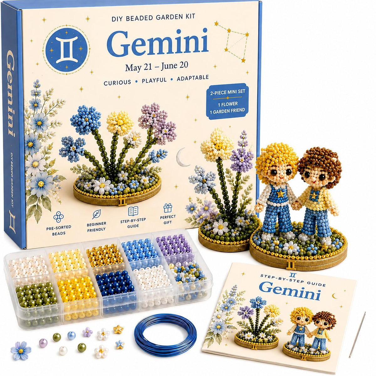 12 Zodiac Signs DIY Beaded Garden Craft Kit