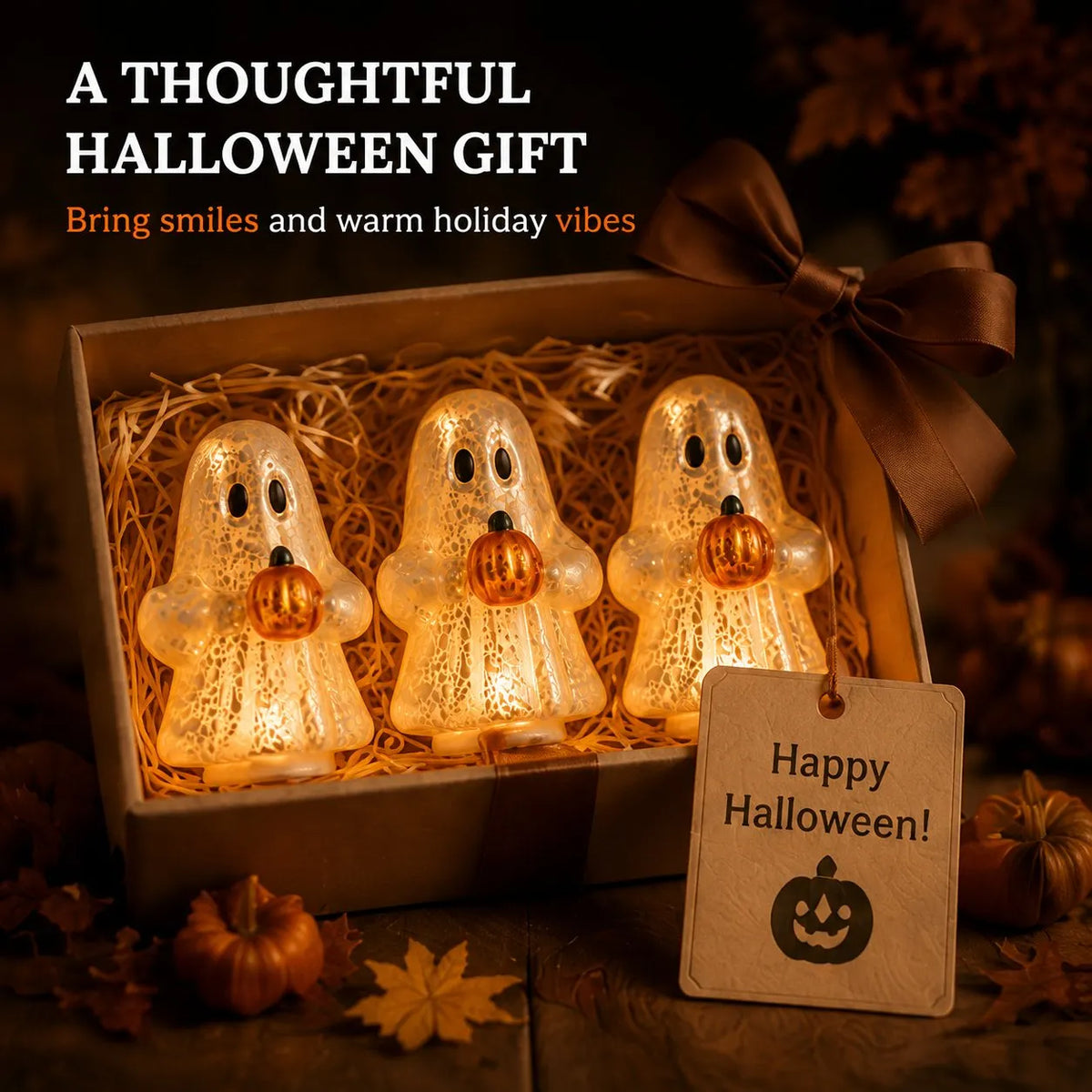 🎁 Last Day 50% OFF – 👻Glowing Ghost Set (3 pieces)