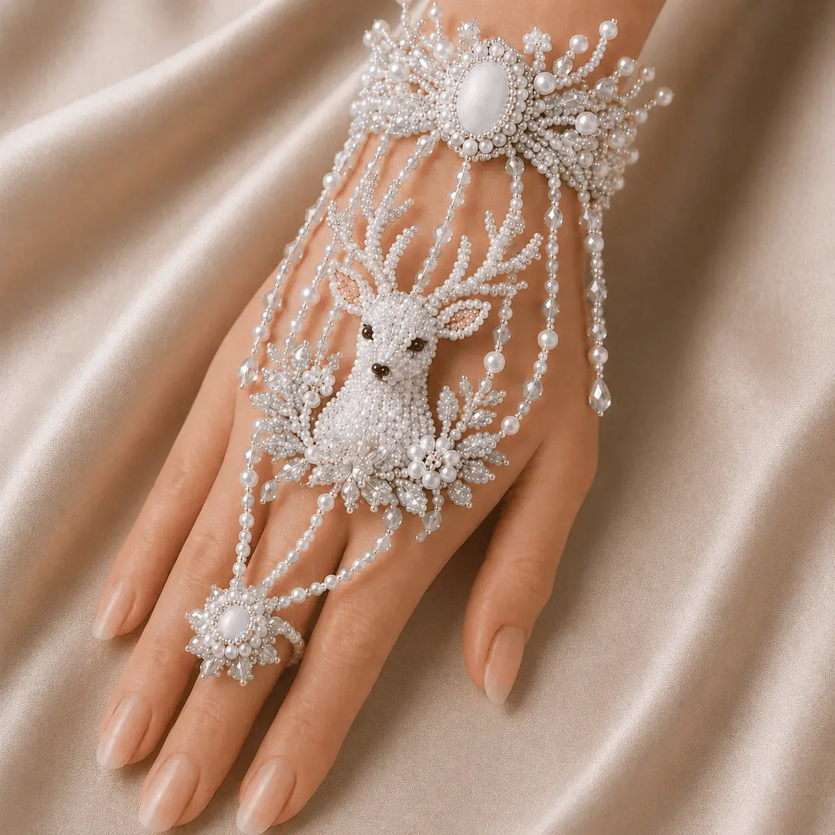 ✨Enchanted Forest DIY Beaded Hand Bracelet Kit,