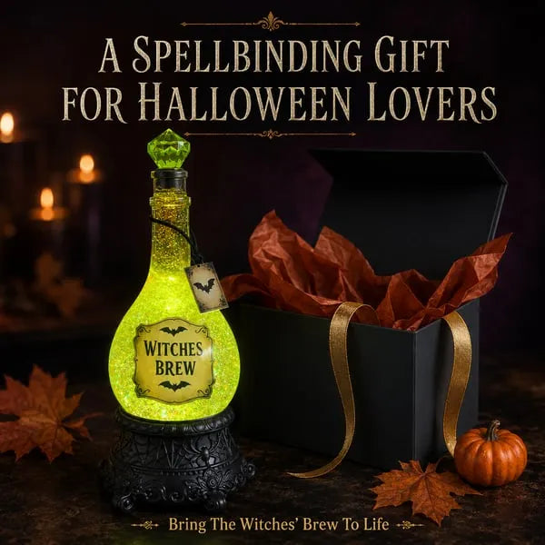 🔥Last Day 49% OFF -🧙✨Lighted Witches’ Brew Poison Bottle Glitter Globe(📦Buy 2 Free Shipping)