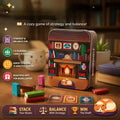 📚🎲Bookshelf Cooperative Stacking Game | Skill & Balance Card and Book Tower Game in Travel Tin