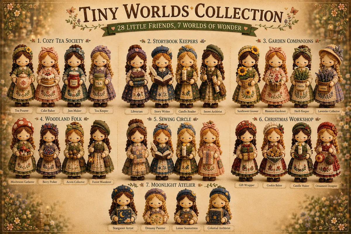 🎁Last Day:49% OFF🧵 Tiny Worlds Collection – Patchwork DIY Kit Series