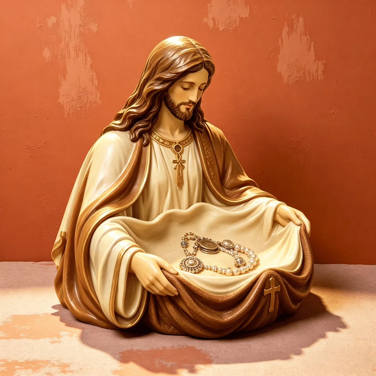 Handmade Jesus Storage Bowl