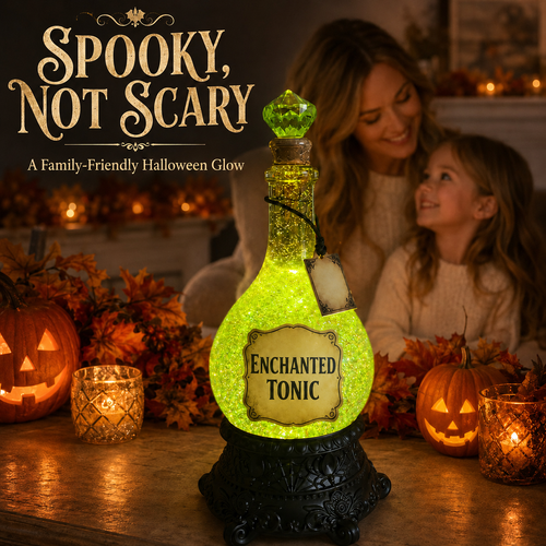 🔥Last Day 49% OFF -🧙✨Lighted Enchanted Tonic Poison Bottle Glitter Globe