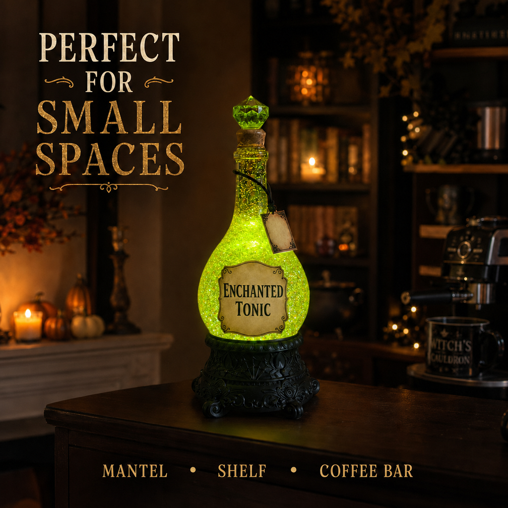 🔥Last Day 49% OFF -🧙✨Lighted Enchanted Tonic Poison Bottle Glitter Globe