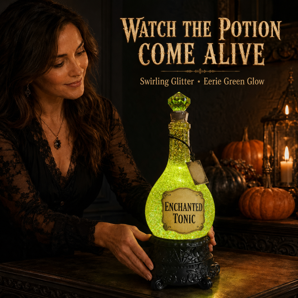 🔥Last Day 49% OFF -🧙✨Lighted Enchanted Tonic Poison Bottle Glitter Globe