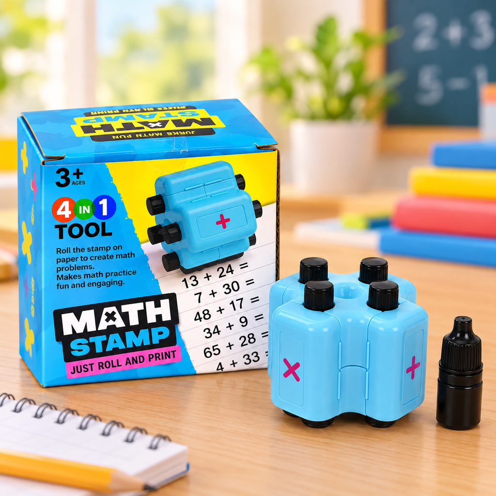 4 in 1 Math Practice Stamp