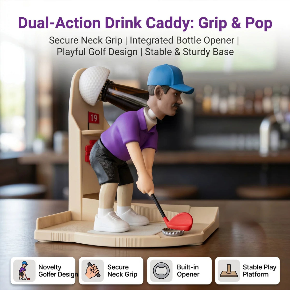 Creative Figure Cap Launcher Game for Home Bar & Man Cave Best Gift for Him