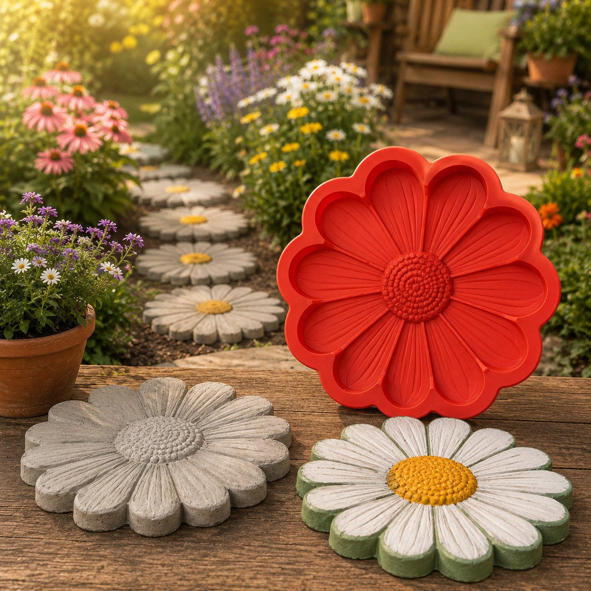 💥 LAST DAY 49% OFF – 🌿 Reusable Decorative Garden Stepping Stone Mold – Make Your Garden Truly One of a Kind (📦 Buy 2, Get Free Shipping)