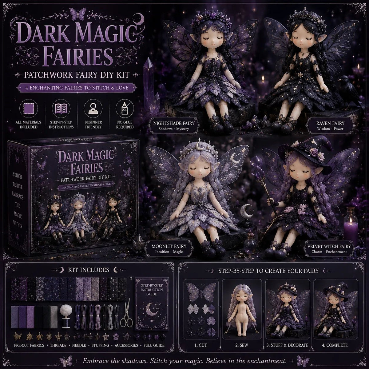 🔥LAST DAY 50% OFF - 🧵Fairy Patchwork DIY Collection