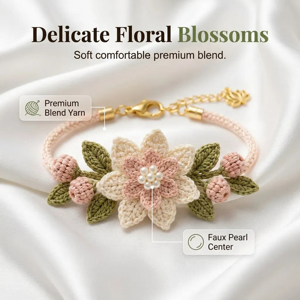 DIY Nature-Inspired Crochet Bracelet Kit