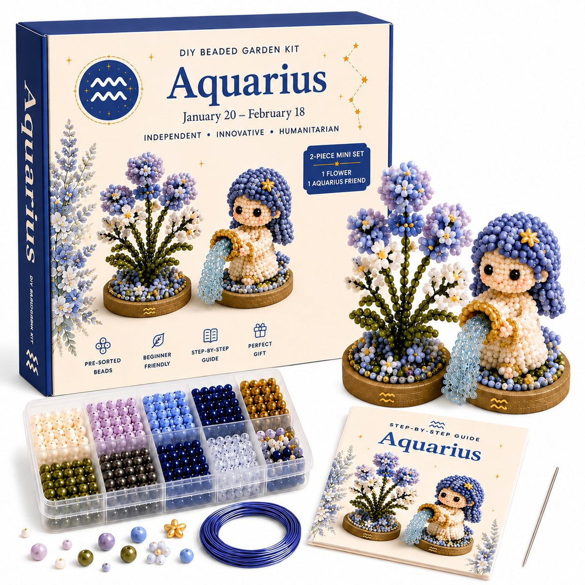 12 Zodiac Signs DIY Beaded Garden Craft Kit