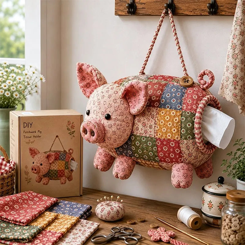 DIY Patchwork Animal Tissue Box