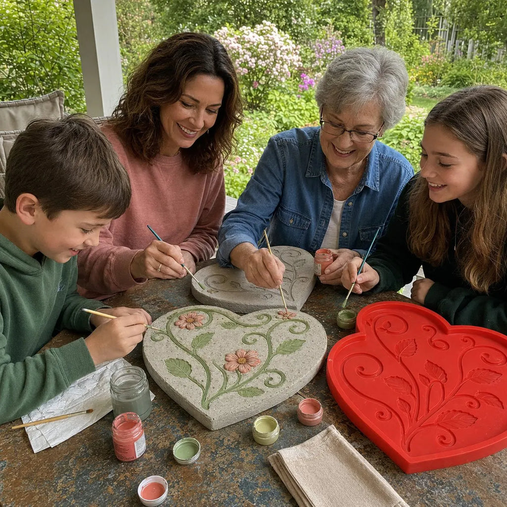 💥 LAST DAY 49% OFF – 🌿 Reusable Decorative Garden Stepping Stone Mold – Make Your Garden Truly One of a Kind (📦 Buy 2, Get Free Shipping)