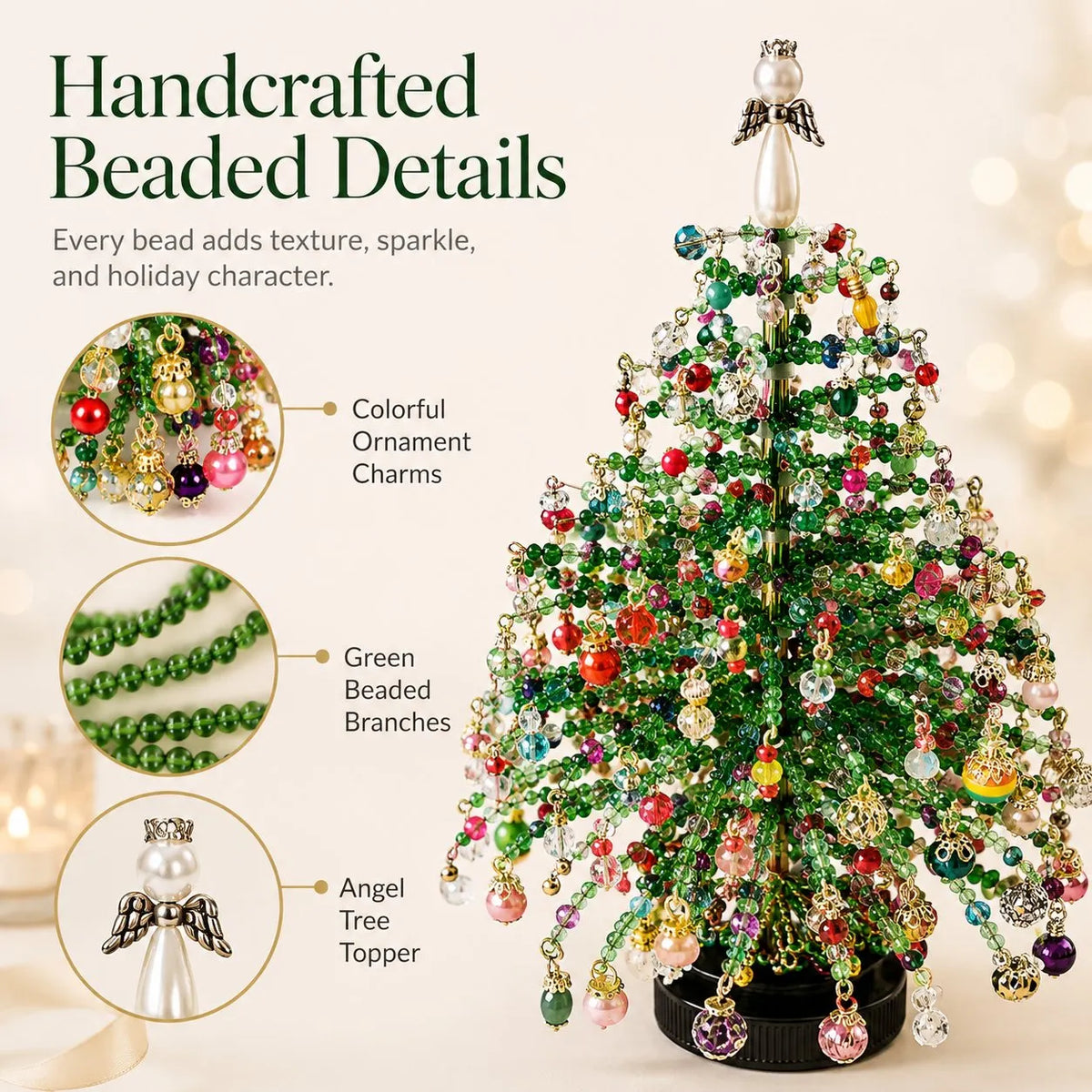 🔥Last Day 49% OFF✨ DIY Beaded Christmas Tree Kit🎅🎄