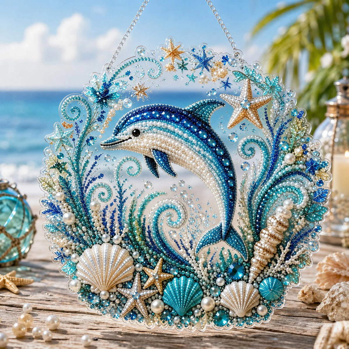 🔥 Last Day 49% OFF - 🌊✨Ocean Pearl Art DIY Hanging Ornament Kit(📦Buy 2 Free Shipping)