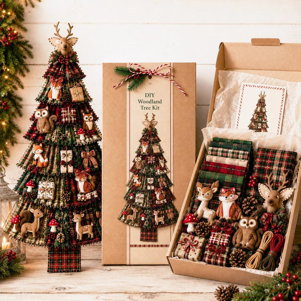 ⏳ Last Day 49% OFF – 🎄Beginner-Friendly DIY Oversized Patchwork Christmas Tree Door Hanging Kit | Complete Kit with All Tools & Step-by-Step Guide Included 💕
