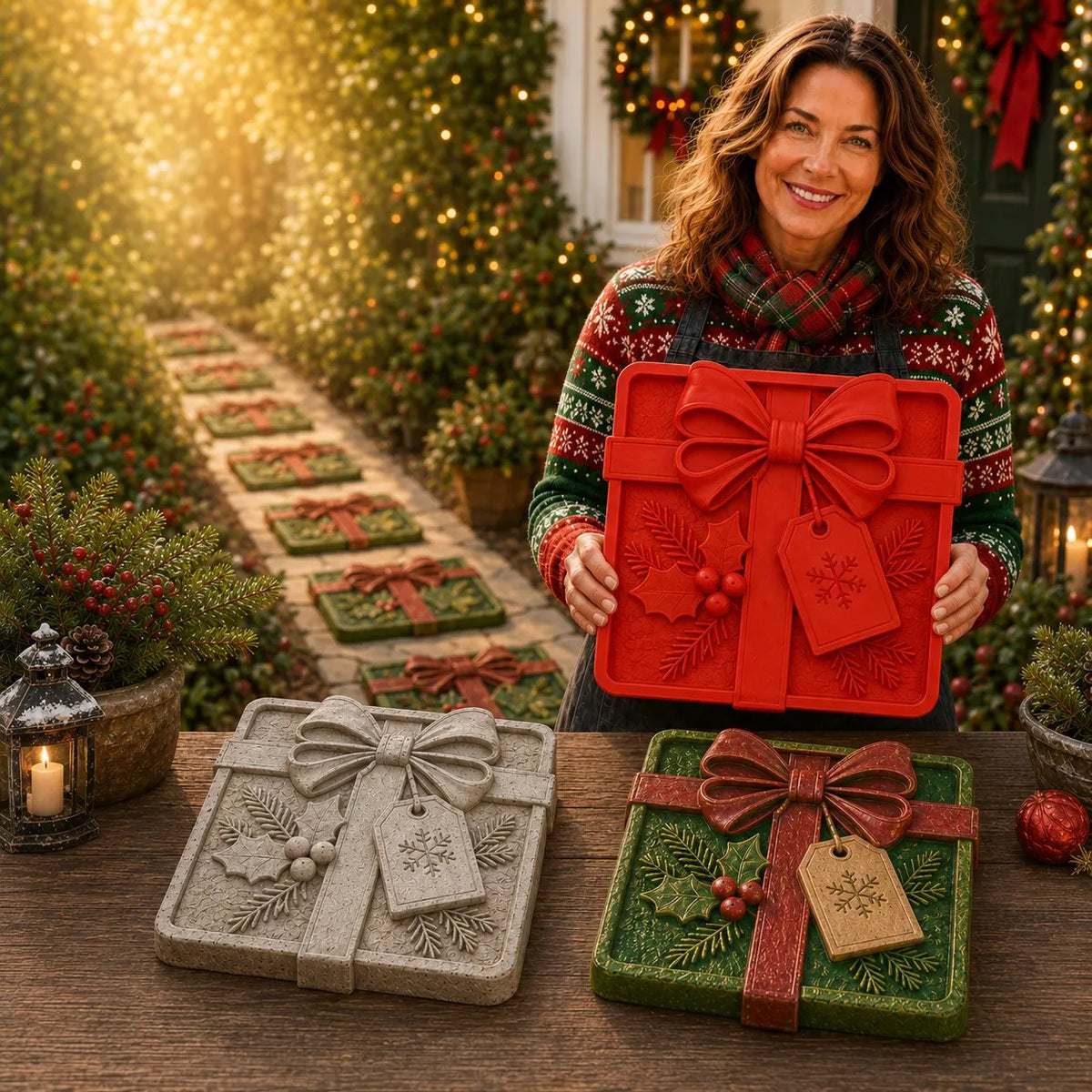 💥 LAST DAY 49% OFF – ☃️ Reusable Snowman Garden Path Maker – Make Your Winter Garden Truly One of a Kind (📦 Buy 2, Get Free Shipping)