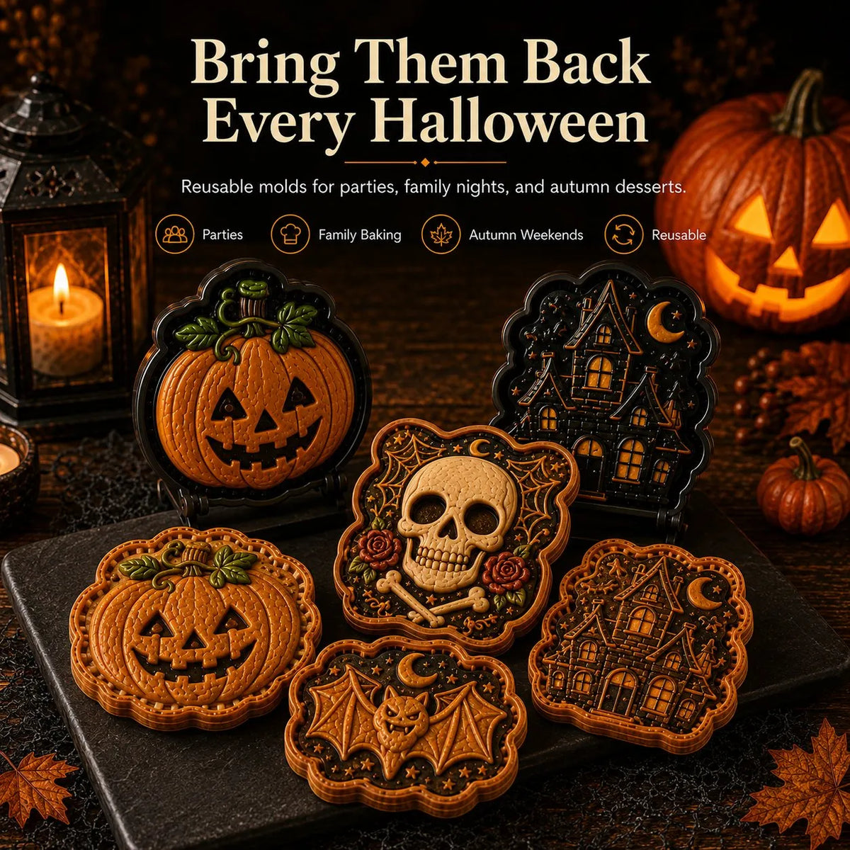🎃 Halloween Mini Pie Mold Collection🚚 Buy 2+ Get Free Shipping