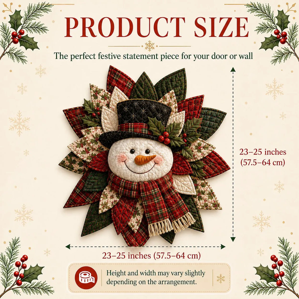 ⏳ Last Day 49% OFF – 🎅 Beginner-Friendly Oversized Santa Patchwork Door Hanger Sewing Kit | Complete Kit with All Tools & Step-by-Step Guide Included 💕