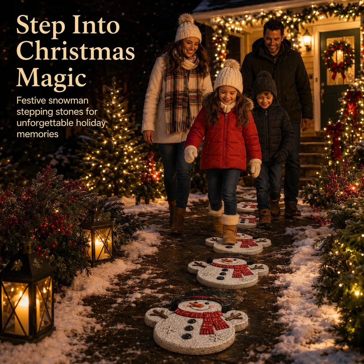 💥 LAST DAY 49% OFF – ☃️ Reusable Snowman Garden Path Maker – Make Your Winter Garden Truly One of a Kind (📦 Buy 2, Get Free Shipping)