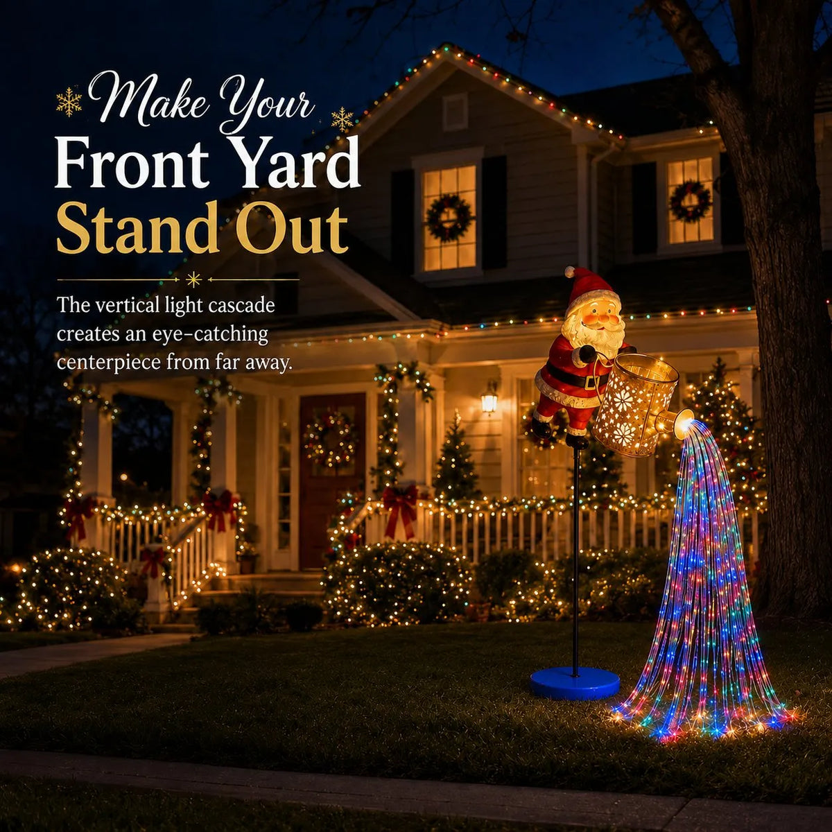 Solar Santa Waterfall Christmas Light🎅🔥