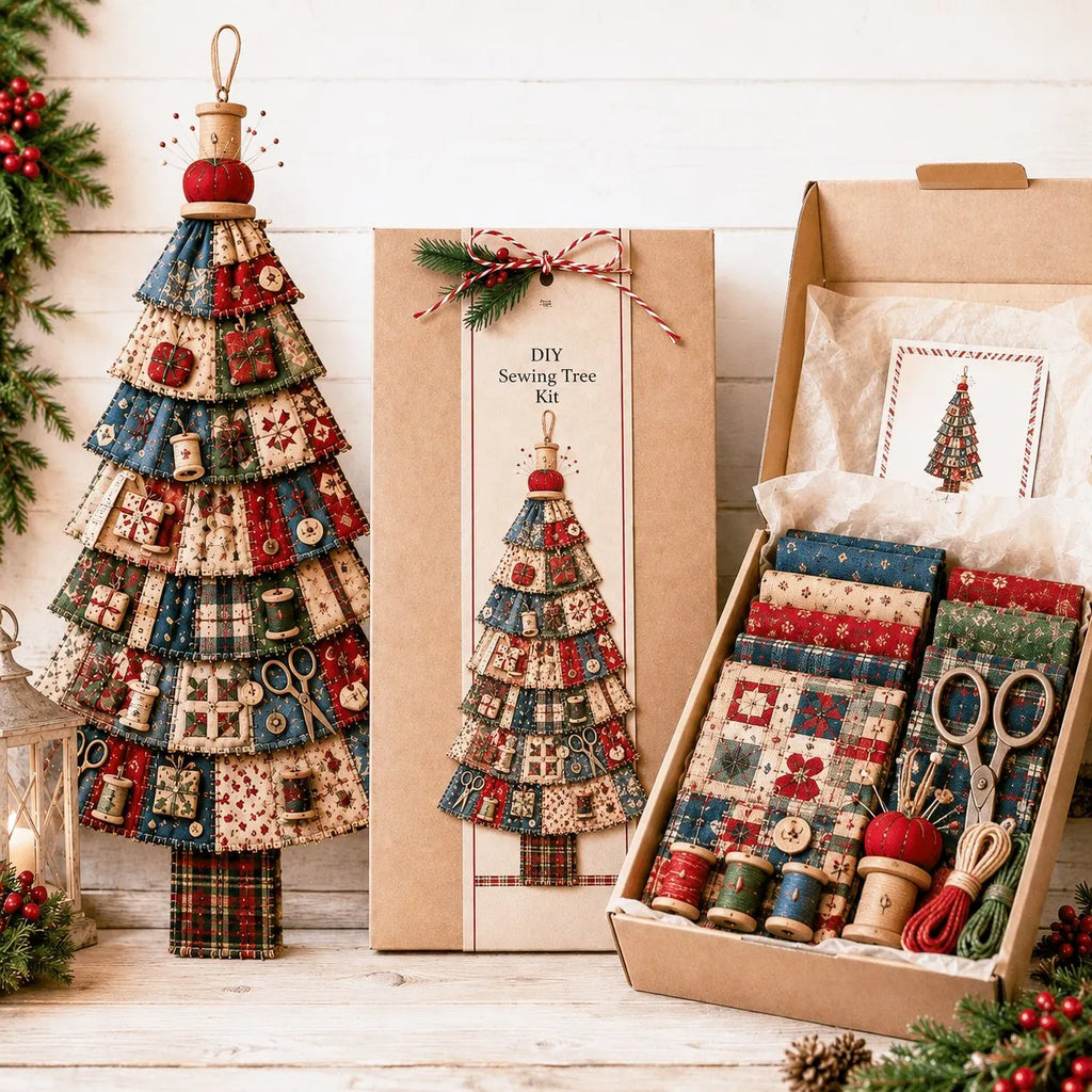 ⏳ Last Day 49% OFF – 🎄Beginner-Friendly DIY Oversized Patchwork Christmas Tree Door Hanging Kit | Complete Kit with All Tools & Step-by-Step Guide Included 💕