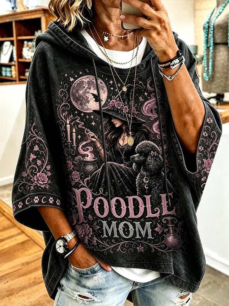 Women's Halloween Moon Art Print Casual Hoodie