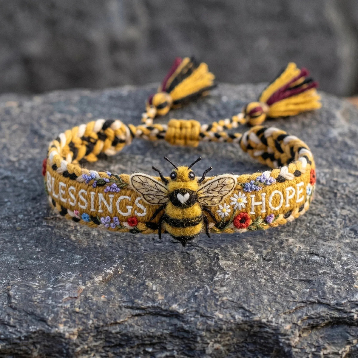 🌼Blessings & Hope 🐝2026 Limited Edition Handmade Honey Bee Woven Bracelet
