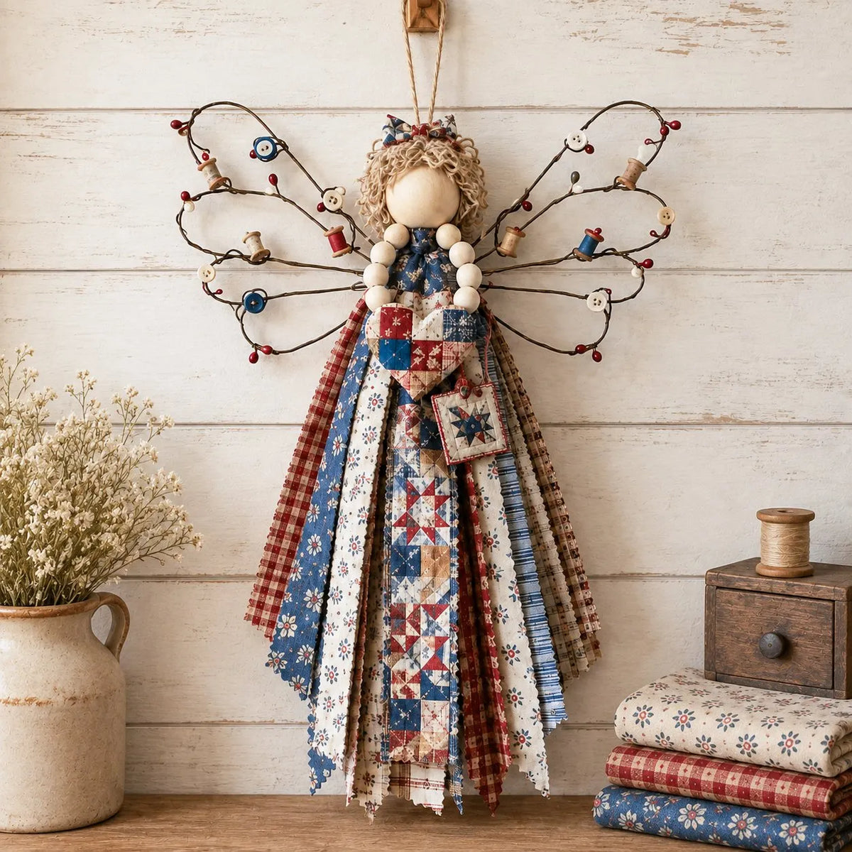 🔥Last Day 50% OFF - 🪽 Angel Fabric Hanging DIY Kit (📦Buy 2 Free Shipping)