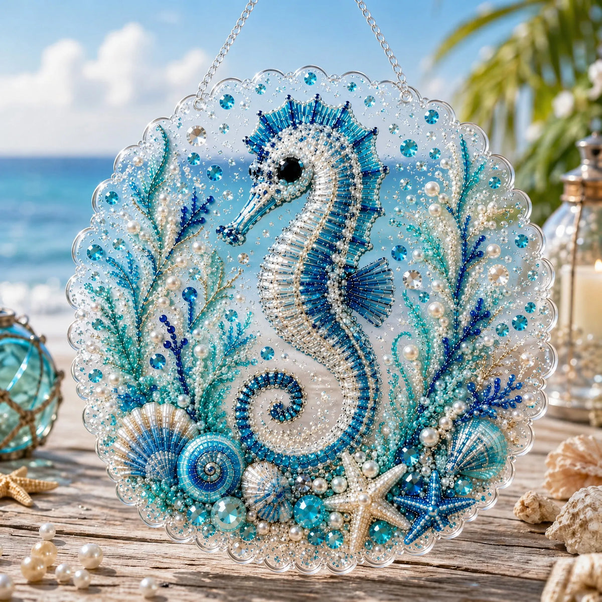 🔥 Last Day 49% OFF - 🌊✨Ocean Pearl Art DIY Hanging Ornament Kit(📦Buy 2 Free Shipping)