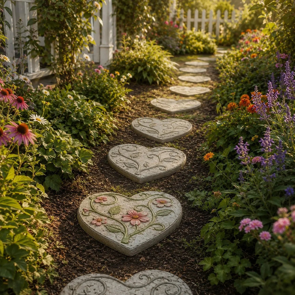 💥 LAST DAY 49% OFF – 🌿 Reusable Decorative Garden Stepping Stone Mold – Make Your Garden Truly One of a Kind (📦 Buy 2, Get Free Shipping)