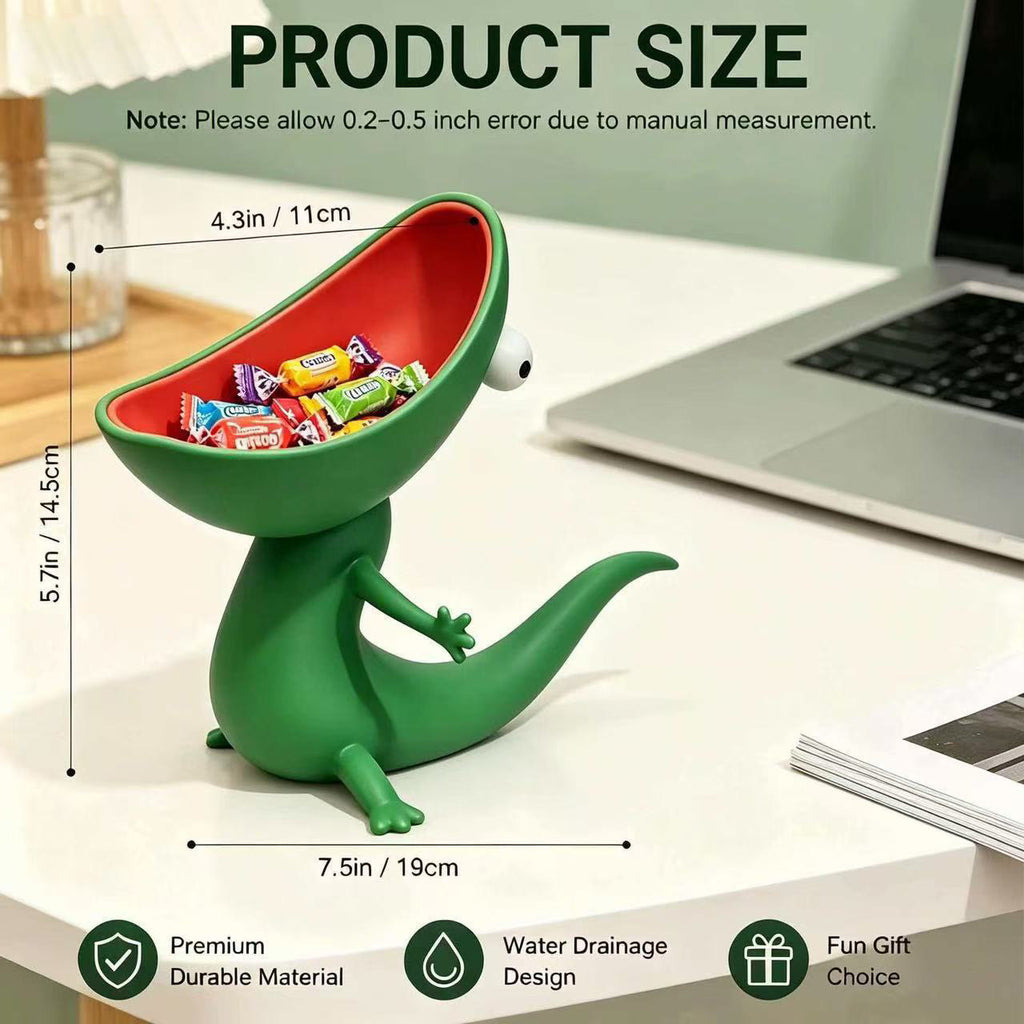 Cute multi-functional lizard stand, monster mouth storage box, soap box