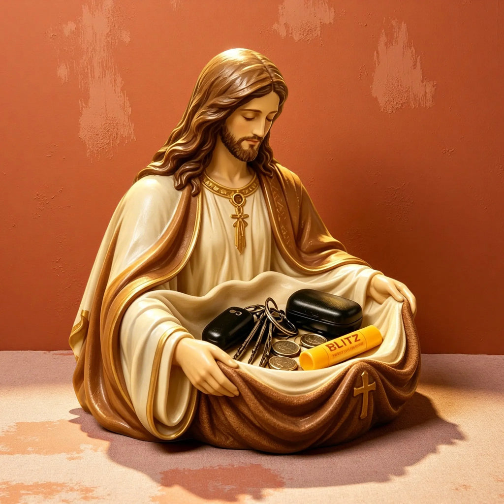 Handmade Jesus Storage Bowl